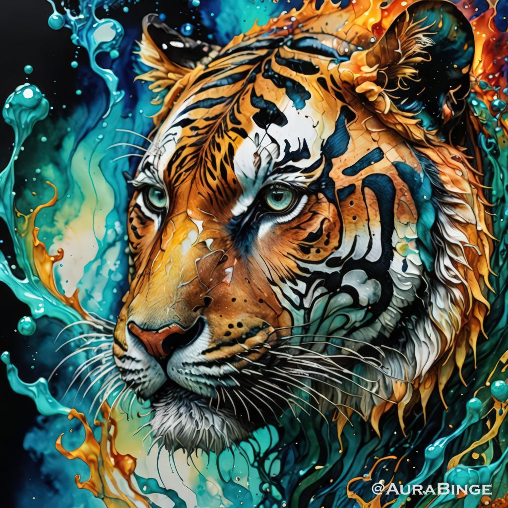 Fury & Flow: The Elemental Tiger - Unisex T-Shirt